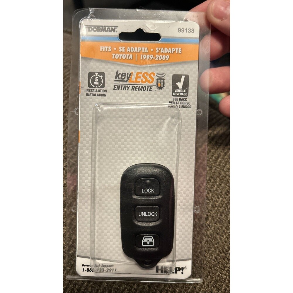 New Dorman 99138 Keyless Entry Remote Toyota 4Runner 1999-2009 Sequoia 2003-2007